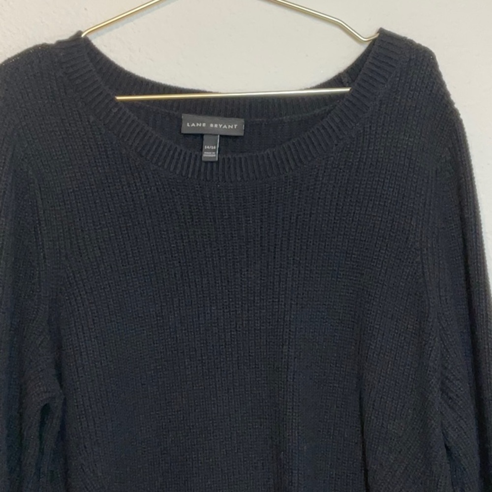 Lane Bryant Pullover Sweater 14/16 Black